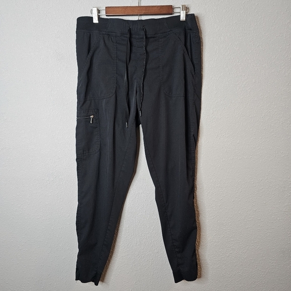 Adar Pro Womens Jogger Scrub Pants Size M - Lot Of 2 Please READ - Solid Black‎ - Picture 4 of 16
